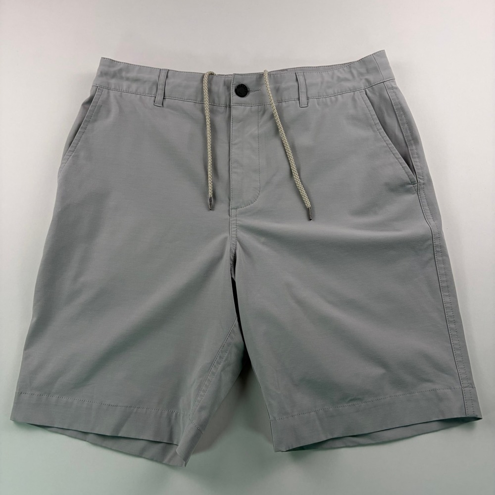 Faherty All Day Shorts Mens 30 Light Gray Hybrid Quick Dry Stretch 9" MSC0012